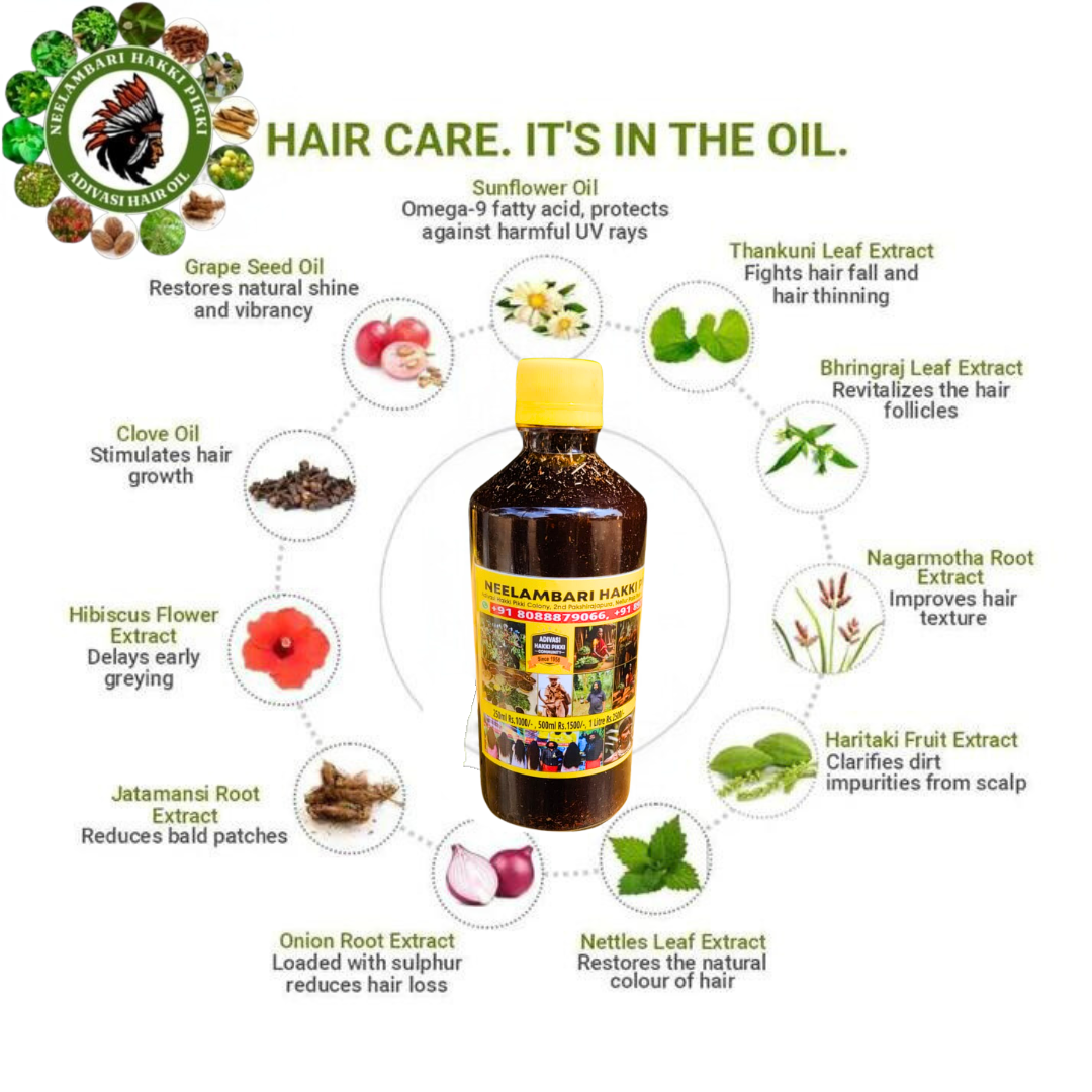 Neelambari Hakki Pikki Adivasi Hair Oil 250ml